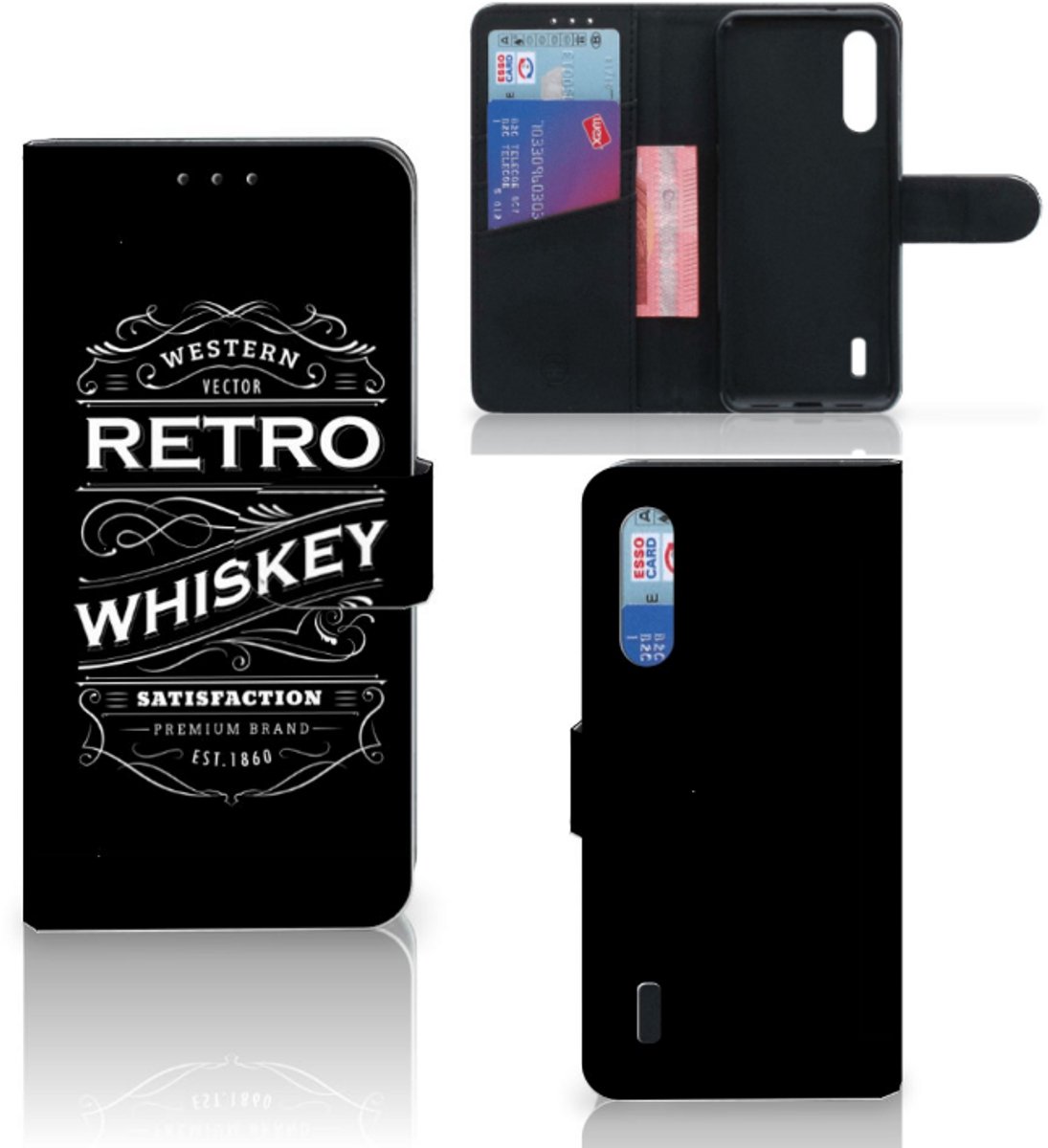 Xiaomi Mi 9 Lite Book Cover Whiskey