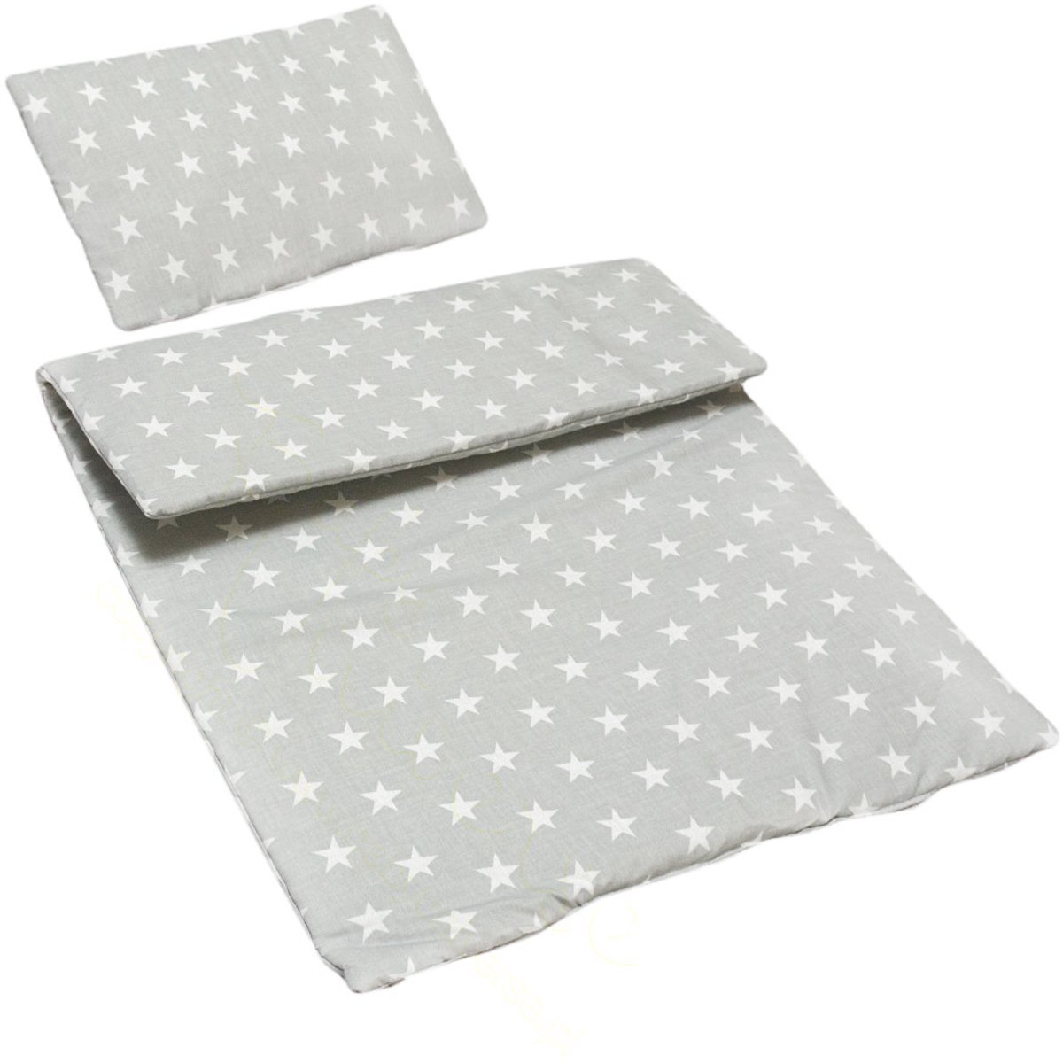 BabyUniverse - Kinderwagenaccessoire - Grijze Sterren - 2-delig - Katoen