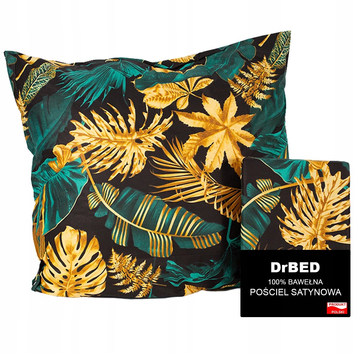 DrBED - Bedlinnen Set - 160x200 cm - Satijnen Afwerking - Tropisch Ontwerp - 100% Hoogwaardige Katoen