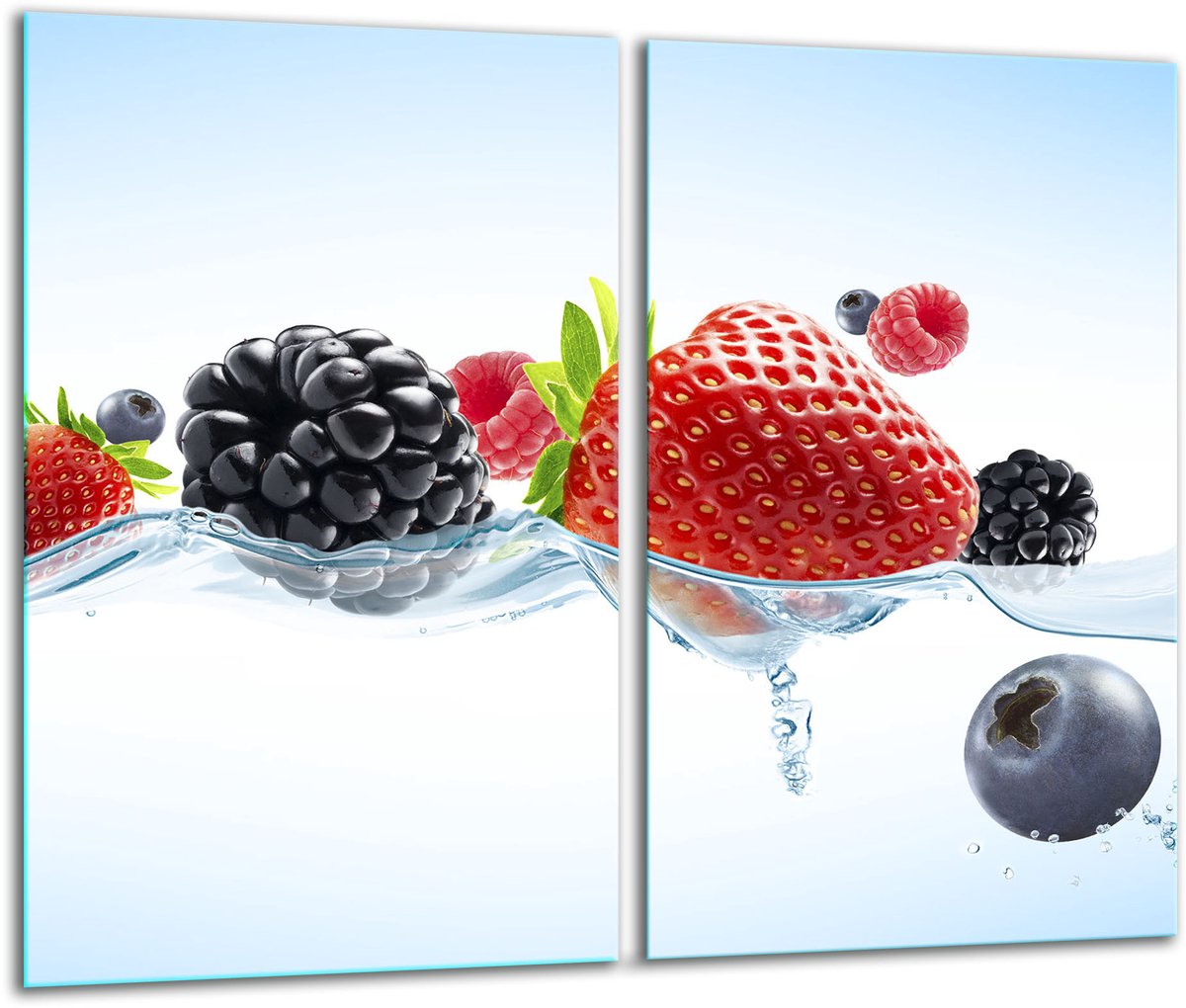 TMK ArtDeko - Snijplank - Glas - 2x 30x52 cm - Fruit