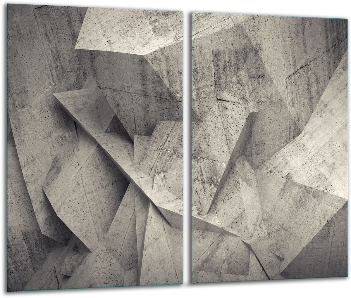 TMK ArtDeko - Snijplank - Glas - 2x 30x52 cm - Inductie- en Decoratief