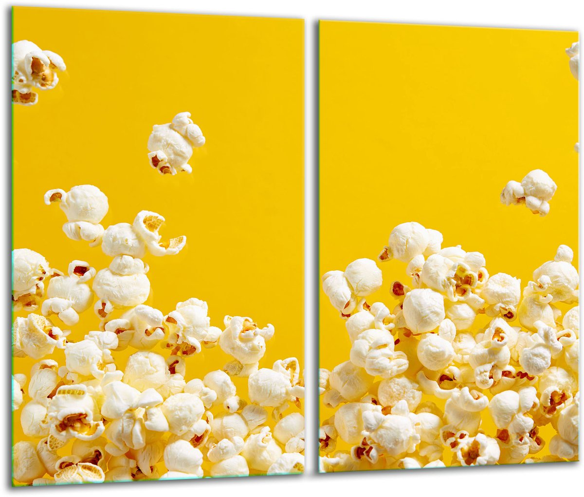 TMK ArtDeko - Snijplank - Glas - Popcorn Motief - 2x 30x52 cm