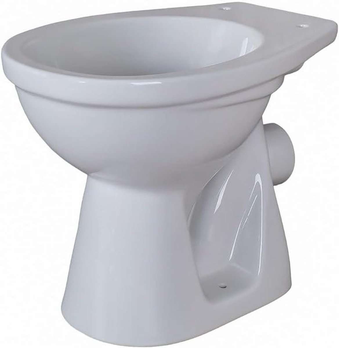 Staand Toilet - Diepspoeler Toilet - Hygiënische Badkamer - Geurverminderende Waterhoes - 49 x 35 x 39 cm - Grijs