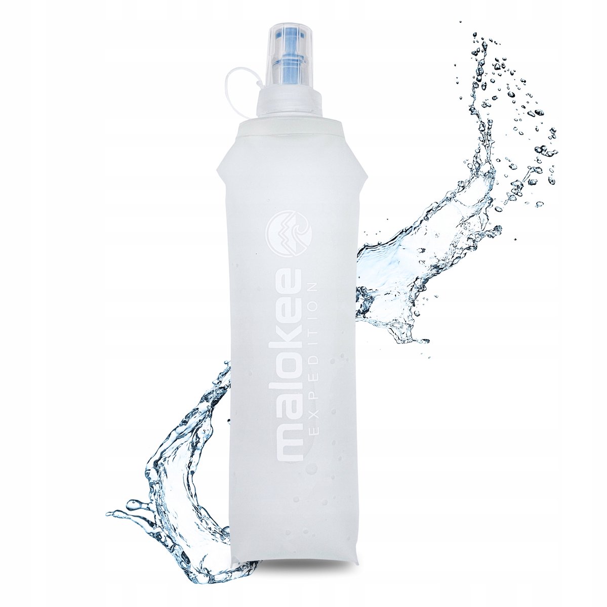 Malokee Expedition - Soft Flask Bidon - 500ml - Wit - TPU Materiaal