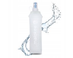 Malokee Expedition - Soft Flask Bidon - 500ml - Wit - TPU Materiaal