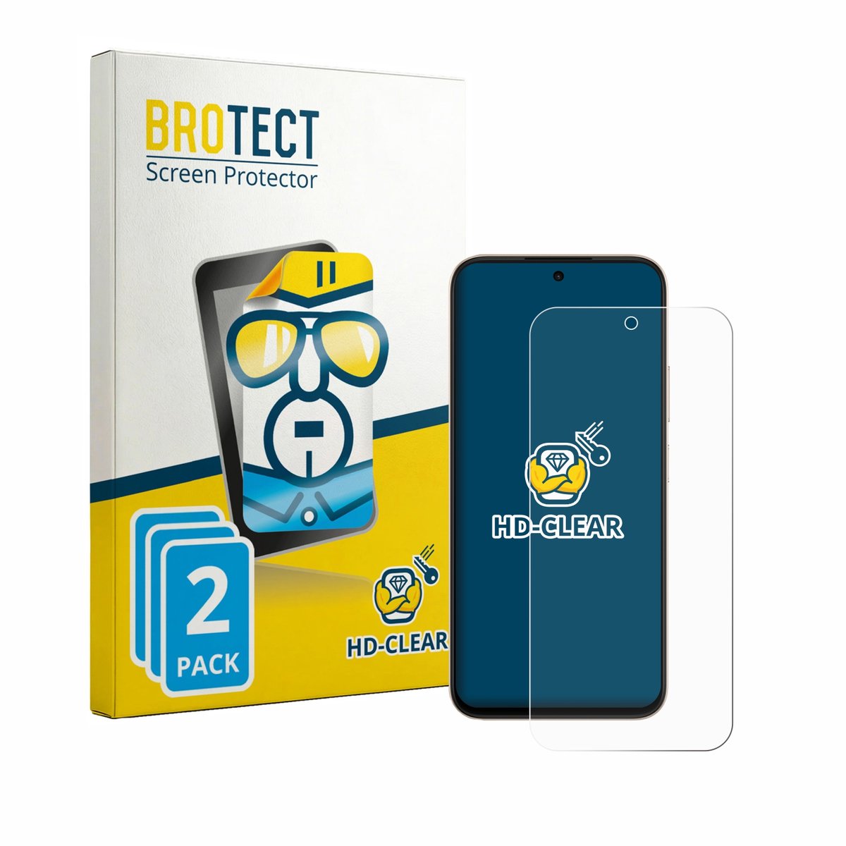 BROTECT - Screenprotector voor Oppo A6c - Folie Beschermfolie transparant 2 Stuks
