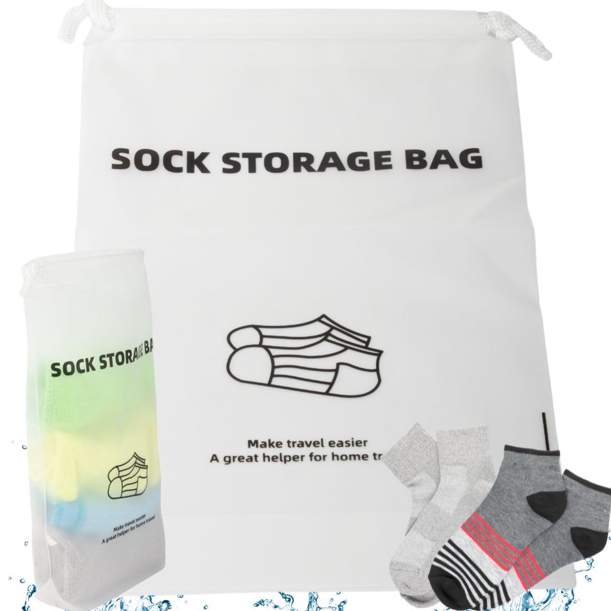 Pingyang Rongrong Serie - Waterdichte Sokken Organizer - Compact - Multifunctioneel