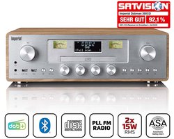 Imperial DABMAN radio met CD speler - DAB+ / FM - USB - Bluetooth - ASA Functie - Hout