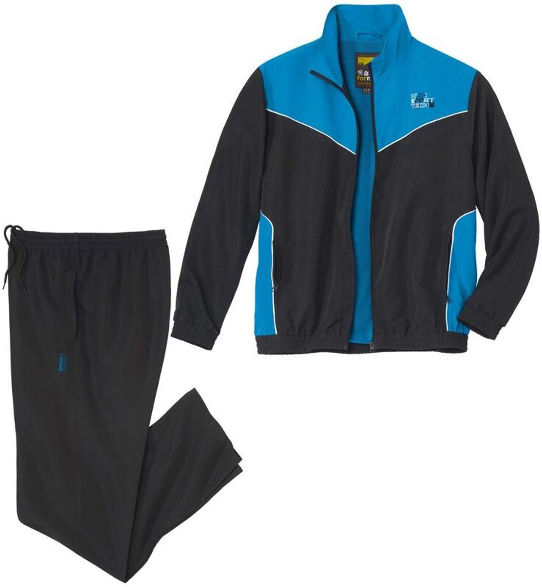 ATLAS FOR MEN - Trainingspak van microvezel - Heren - Verkrijgbaar in grote maten - 4XL