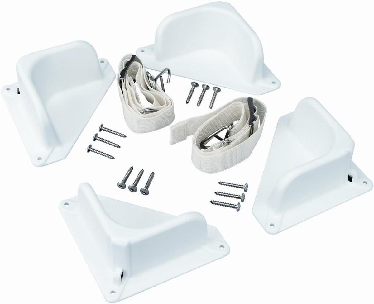 Koeler Bevestigingsset - Koeler Tie Down - Koeler Vastzetten - Voor Marine Ultra Koelers - 1 inch verpakking - Metaal