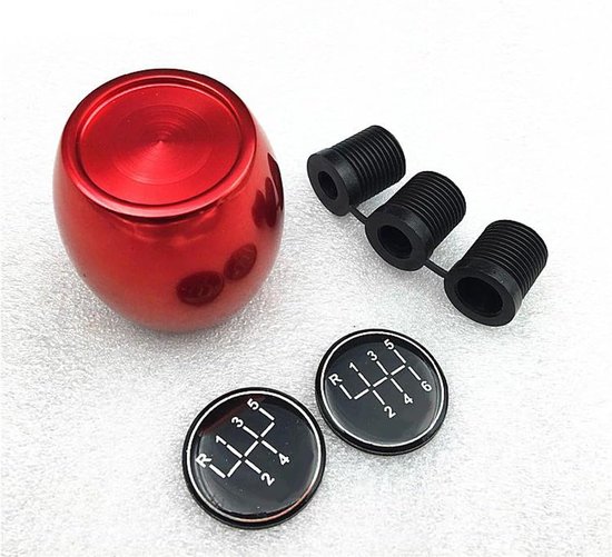 Versnellingsknop Auto - Schakelknop Handmatig - Auto Interieur Upgraden - Unieke Buitenaardse Vorm - 3 Adapters - Zwart — afbeelding 2