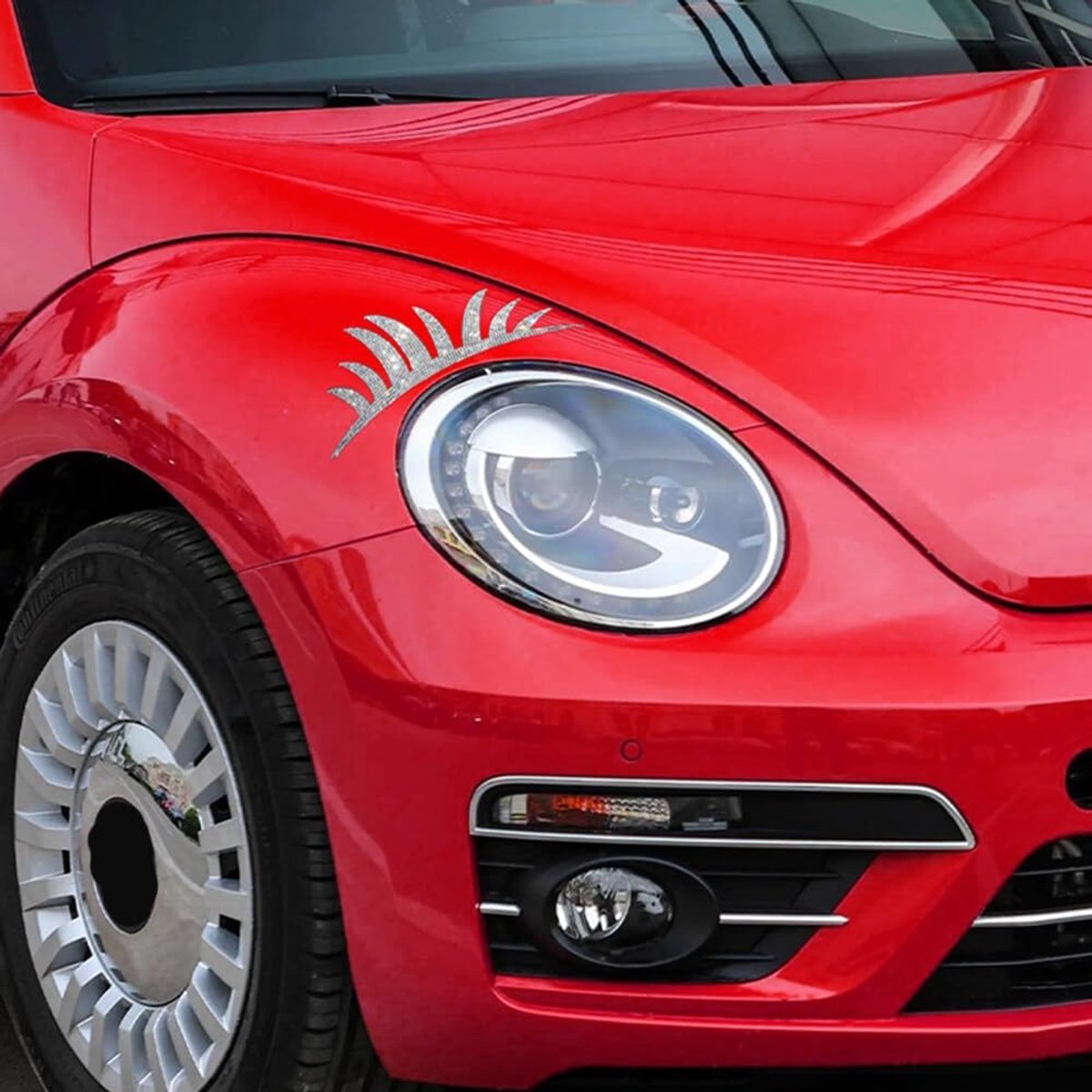 Autowimpers Koplamp Stickers - Decoratieve Wimpers Auto - Auto Styling Personaliseren - ABS Kunststof Met Kristal
