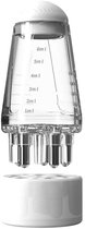 WiseGoods Premium Haarolie Applicator Met Kam - Hoofdhuid Massage - Flesje Voor Gelijkmatige Verdeling & Verzorging Olie - Wit