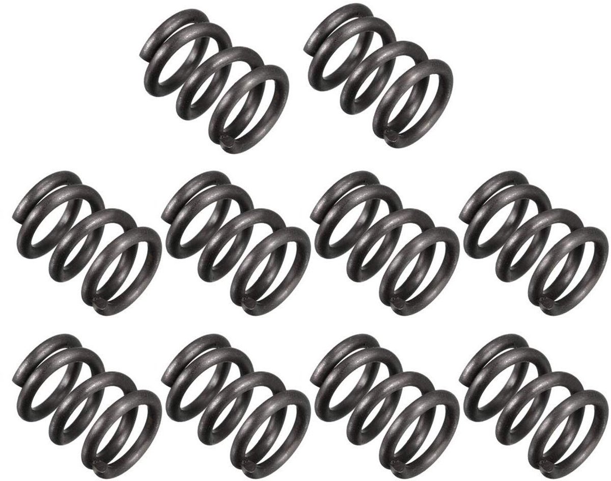 Compressieveer - Drukveer Veren - Mechanische Toepassingen - Hoge Kwaliteit Staal - 10 mm Lengte - Zilver