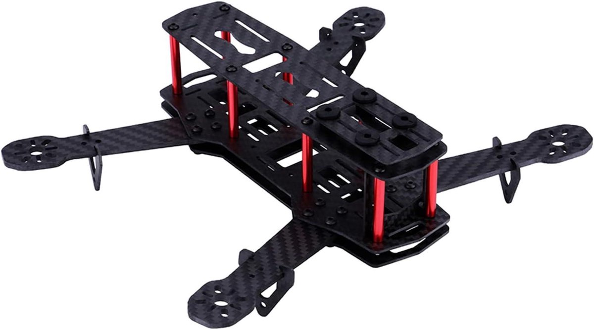 Drone Framekit - Quadcopter Frame - FPV Racen - X-structuur Stabiliteit - 250 mm - Zwart