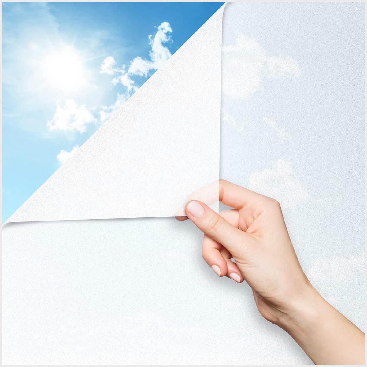 Raamfolie Mat - Glasfolie Privacy - Inkijk Voorkomen - Zelfklevend Ontwerp - 60 x 300 cm - Matglas