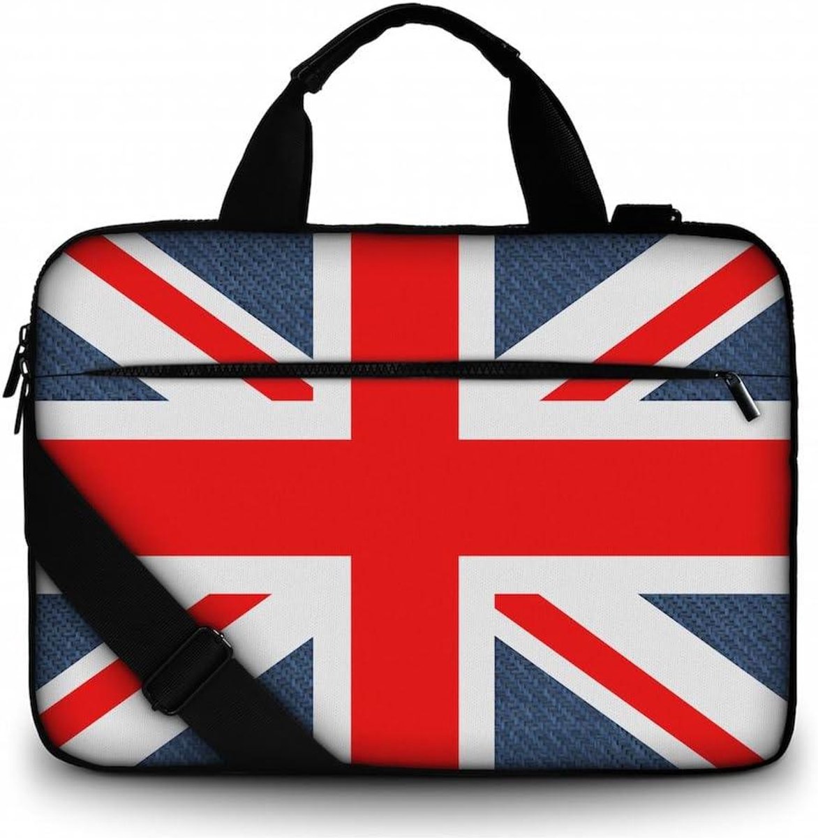 Laptop Tas - Notebook Hoes - Bescherming Laptop - Met Accessoirevak - 43.9 cm - Union Jack