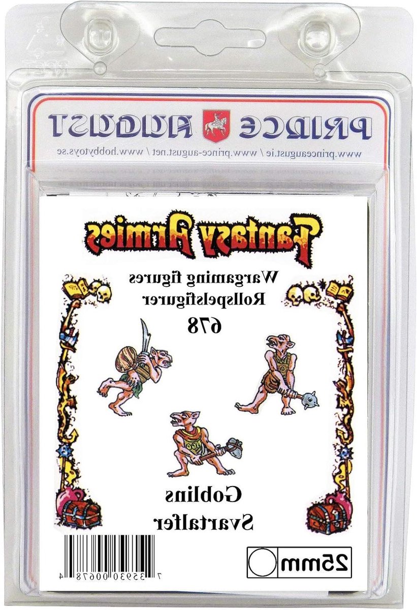 Gietmal Miniaturen - Figuren Gieten - Hobby Gieten - 3x Fantasy Goblins - 25mm Schaal - Zwart