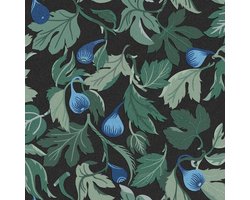 Boråstapeter Vliesbehang 2060 - Swedish Designers - Botanisch Zwart - 49cm x 10.05m