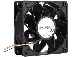 ASHATA Generic 120x38mm Fan, 4 Pin Socket DC 12V 2.7A 6000RPM Fan for Antminer S7 S9