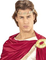 WIDMANN - Goudkleurige Romeinse laurierkrans voor volwassenen