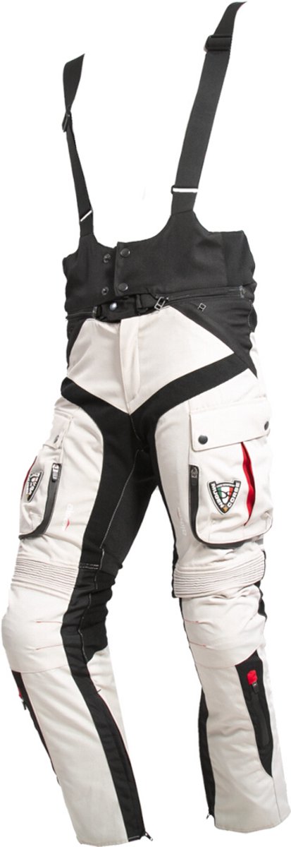 MUGENRACE Viaggiare Zwart Beige Waterdichte Textielbroek - Broek