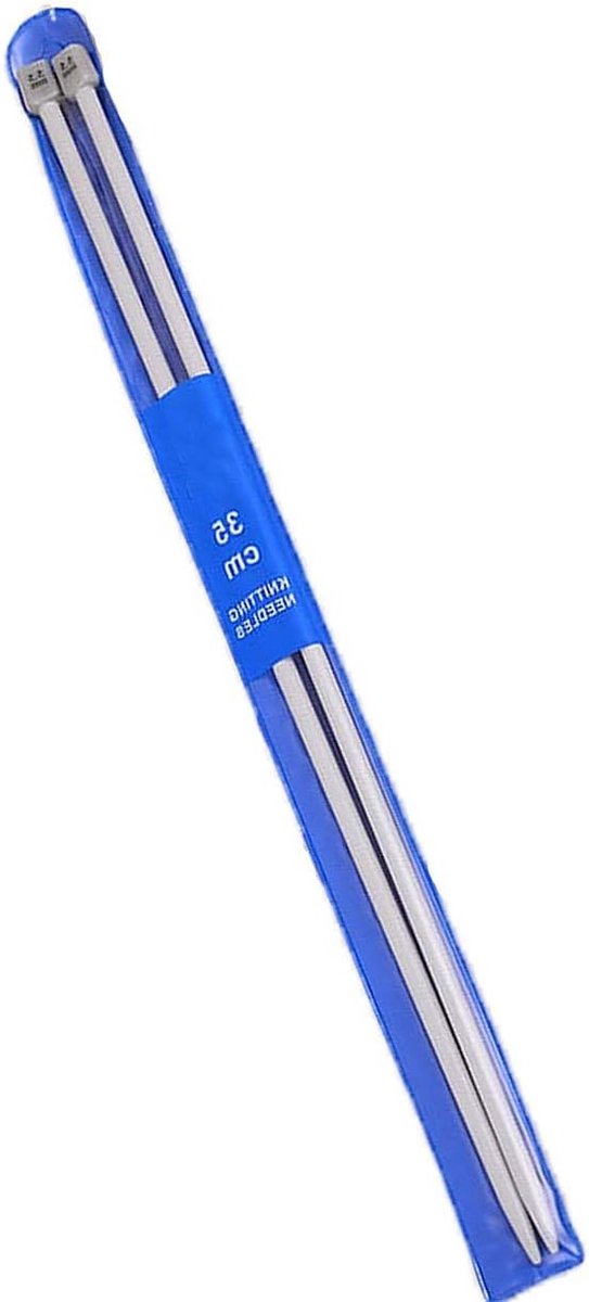 Set van 2 Aluminium Breinaalden van 35 cm - Ideaal voor Handwerken, Breien en DIY Projecten (4.5mm)