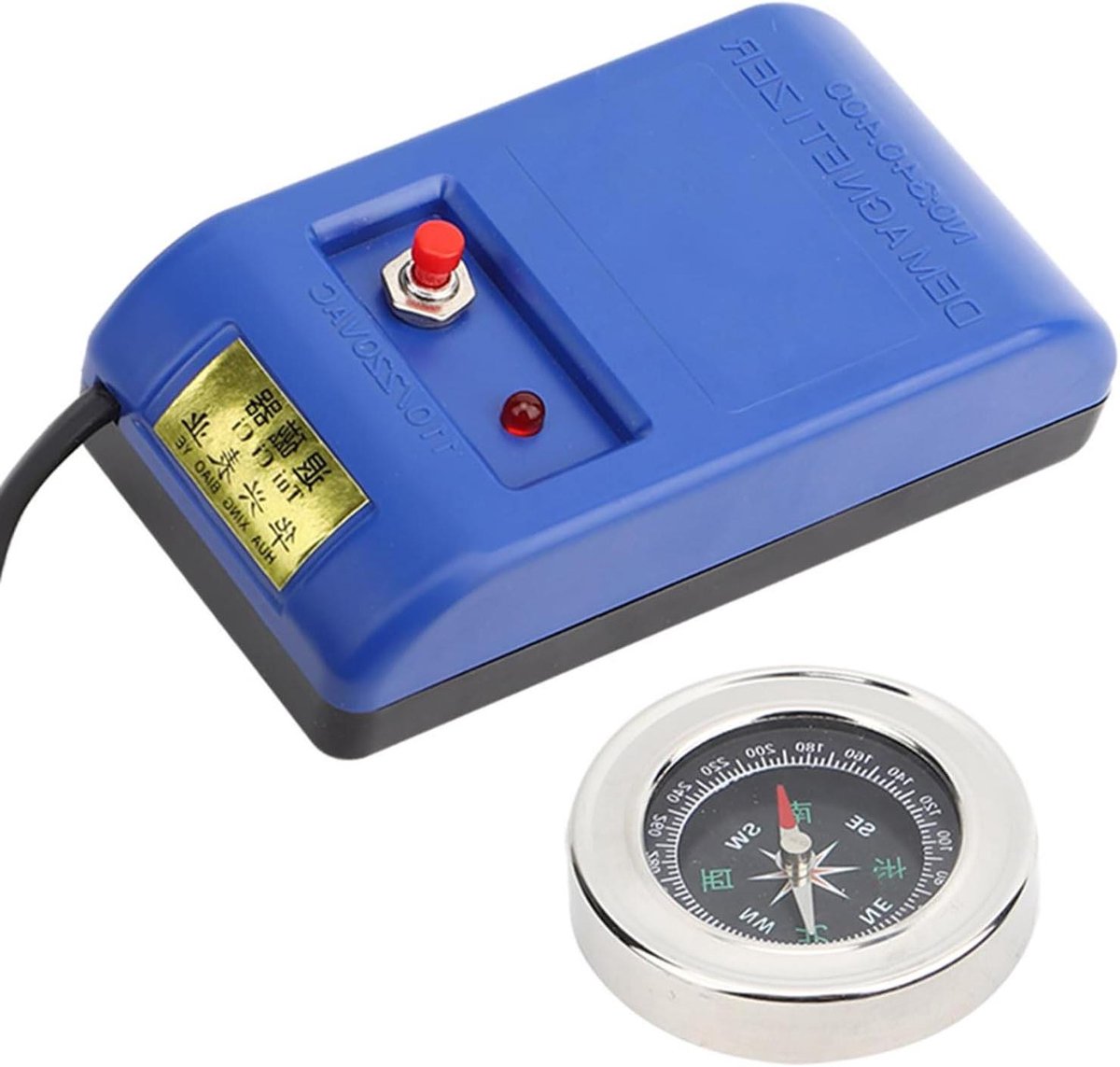 Horloge Demagnetiseerder - Horloge Reparatie Tool - Horloge Onderhoud - Met Kompas Functie - 13.4 x 9.9 x 8 cm