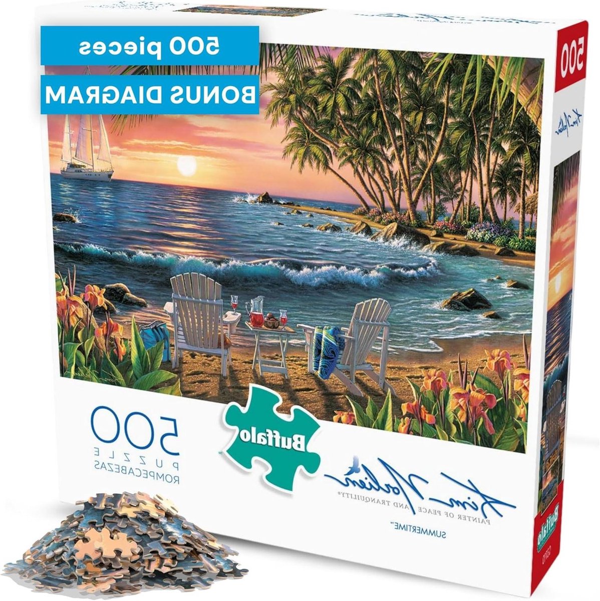 Legpuzzel Zomer - Puzzel voor volwassenen - Ontspannen tijdverdrijf - Perfect Snap technologie - 54 x 38 cm - Multicolor