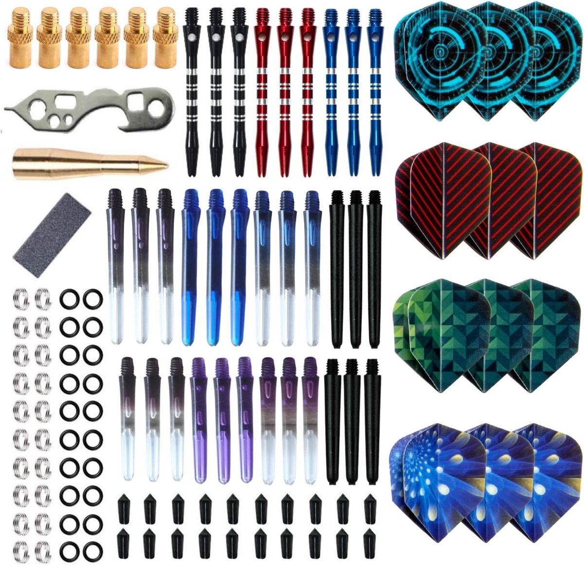 Dart Accessoires Set - Dart Onderdelen Kit - Dart Vaardigheden Verbeteren - Professionele Kwaliteit Onderdelen