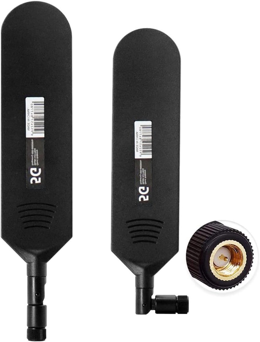 4G LTE Antenne - 5G Antenne Lijmstok - Signaal Verbeteren - Omni Directioneel - 12dBi 600-6000Mhz - Zwart