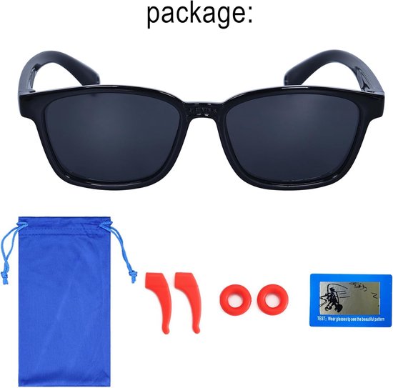 Kinderen Zonnebril - Jongens Meisjes Zonnebril - Bescherming Tegen Zon - Gepolariseerde Glazen - 3-8 Jaar - Blauw — afbeelding 2