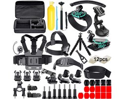 Accessoires voor actiecamera's, 61-in-1 accessoirekit, Geschikt voor GoPro Hero13, 12, 11, 10, 9, 8, 7 en 6DJI camera's.