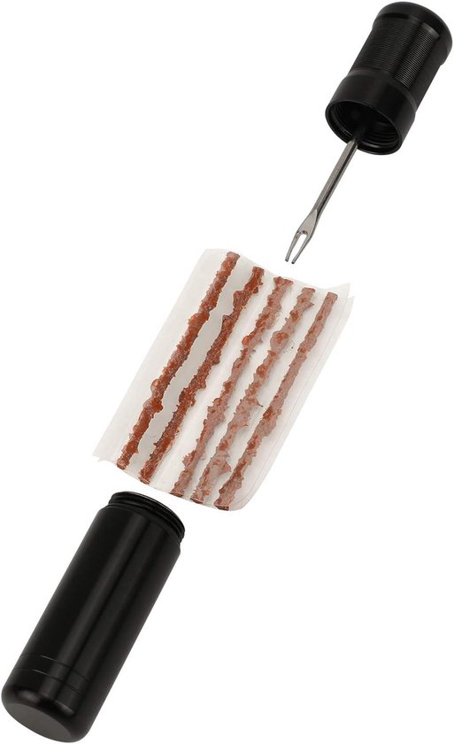 Fiets Band Reparatie Kit - Lekke Band Herstel - Tubeless Banden Plakken - Compact Stuurmontage - 5 Strips Inclusief van fiets — afbeelding 5