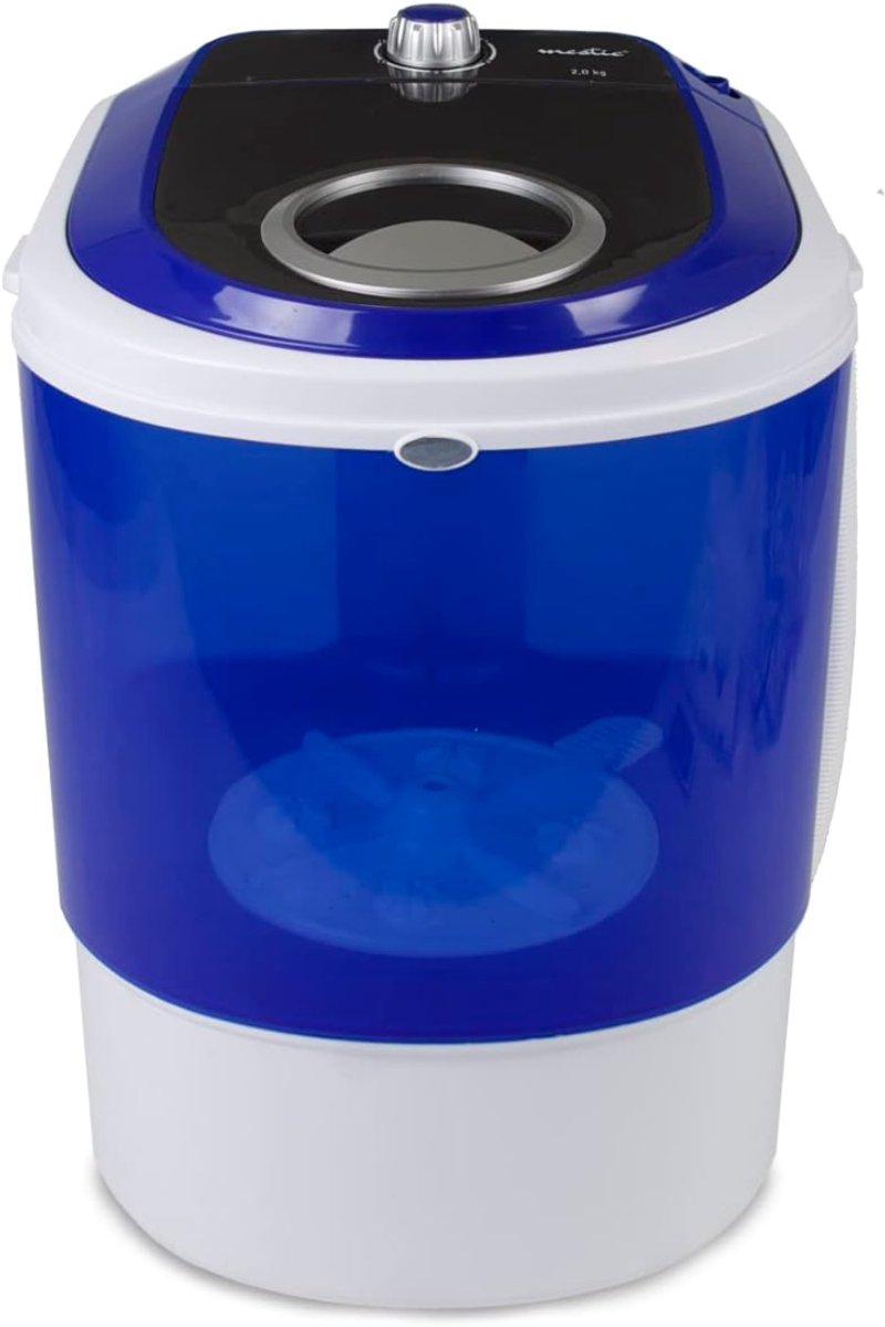 REN® Camping Wasmachine - Mini Wasmachine - Wasmachines - 2 kg per Wasbeurt - Met Timer - Blauw - 39cm x 37cm x 51cm