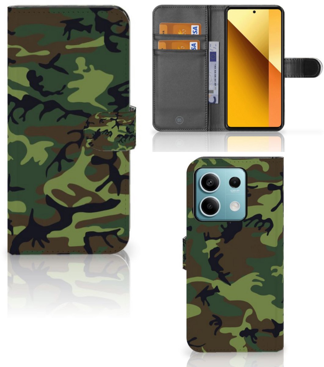 Xiaomi Redmi Note 13 5G Telefoon Hoesje Army Dark