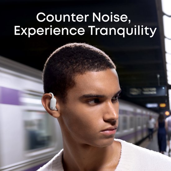 soundcore AeroFit 2 Pro Open-Ear Oordopjes, ANC, LDAC Audio | Verstelbare oorhaken, 11,8 mm drivers, Hi-Res Audio. 4-Mic heldere gesprekken, draadloos opladen soundcore AeroFit 2 Pro Open-Ear Oordopjes, ANC, LDAC Audio | Verstelbare oorhaken, 11,8 mm drivers, Hi-Res Audio. 4-Mic heldere gesprekken, draadloos opladen