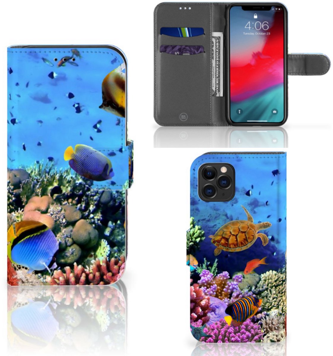 Apple iPhone 11 Pro Telefoonhoesje met Pasjes Vissen