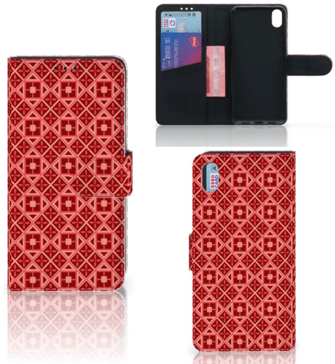 Xiaomi Redmi 7A Telefoon Hoesje Batik Rood