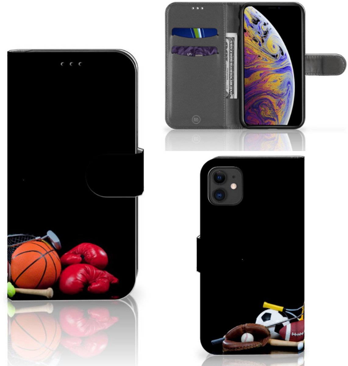 Apple iPhone 11 Wallet Case met Pasjes Sports