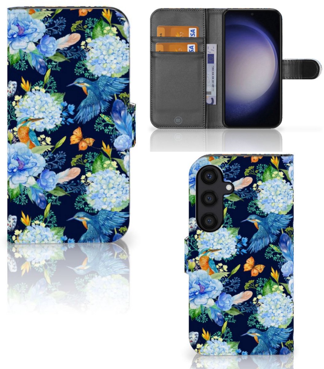 Telefoonhoesje met Pasjes voor Samsung Galaxy S24 IJsvogel