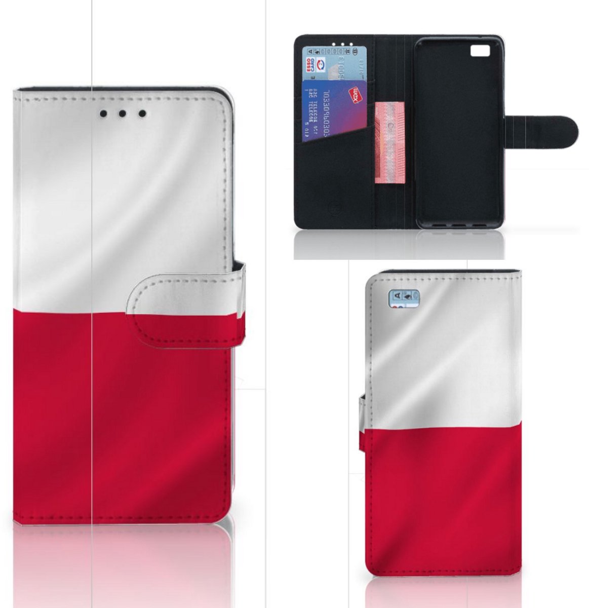 Huawei Ascend P8 Lite Bookstyle Case Polen