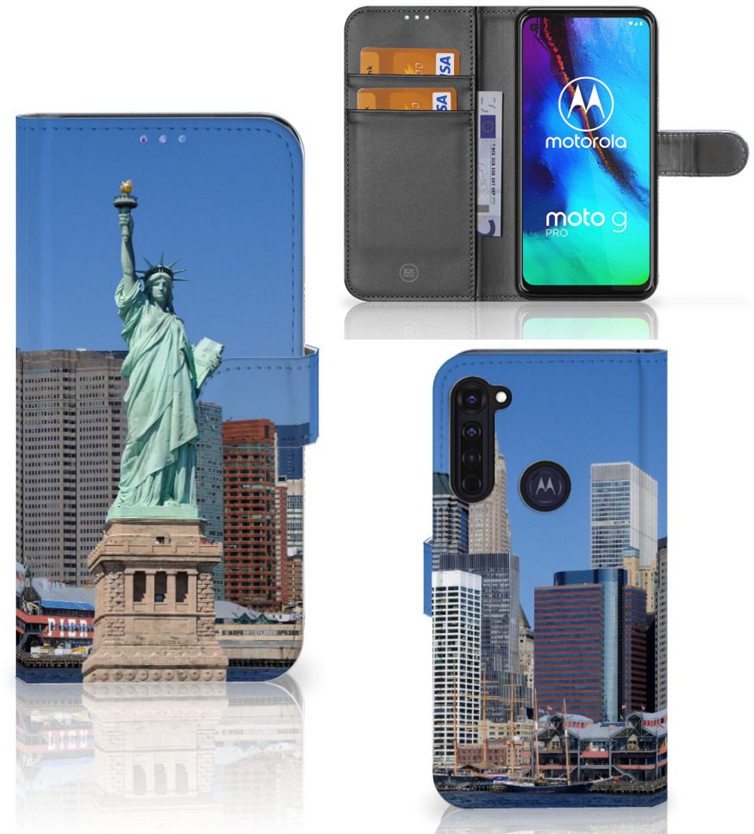 Motorola Moto G Pro Flip Cover Vrijheidsbeeld