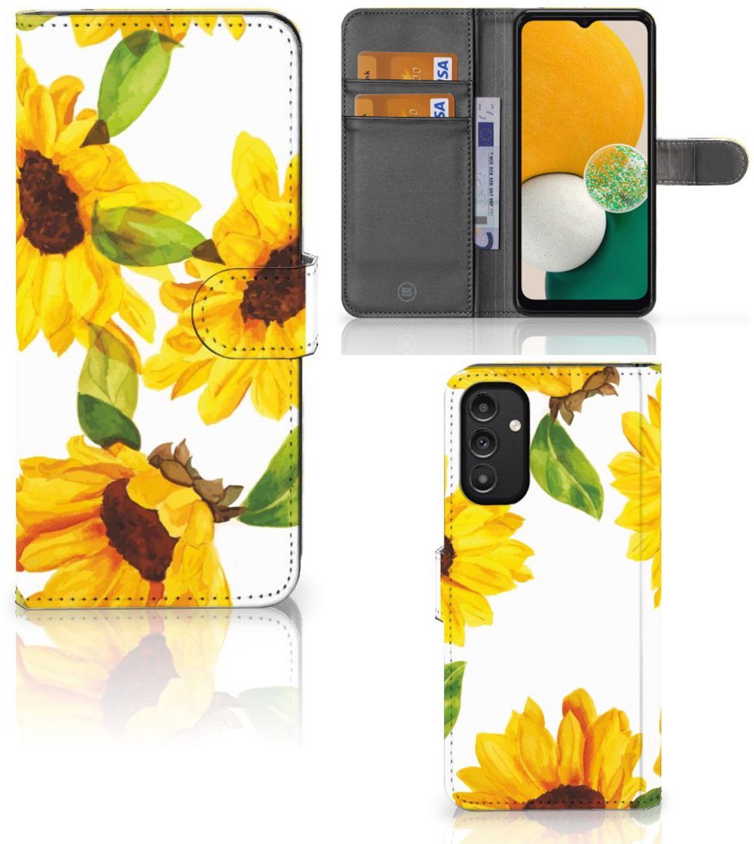Hoesje voor Samsung Galaxy A14 4G Zonnebloemen