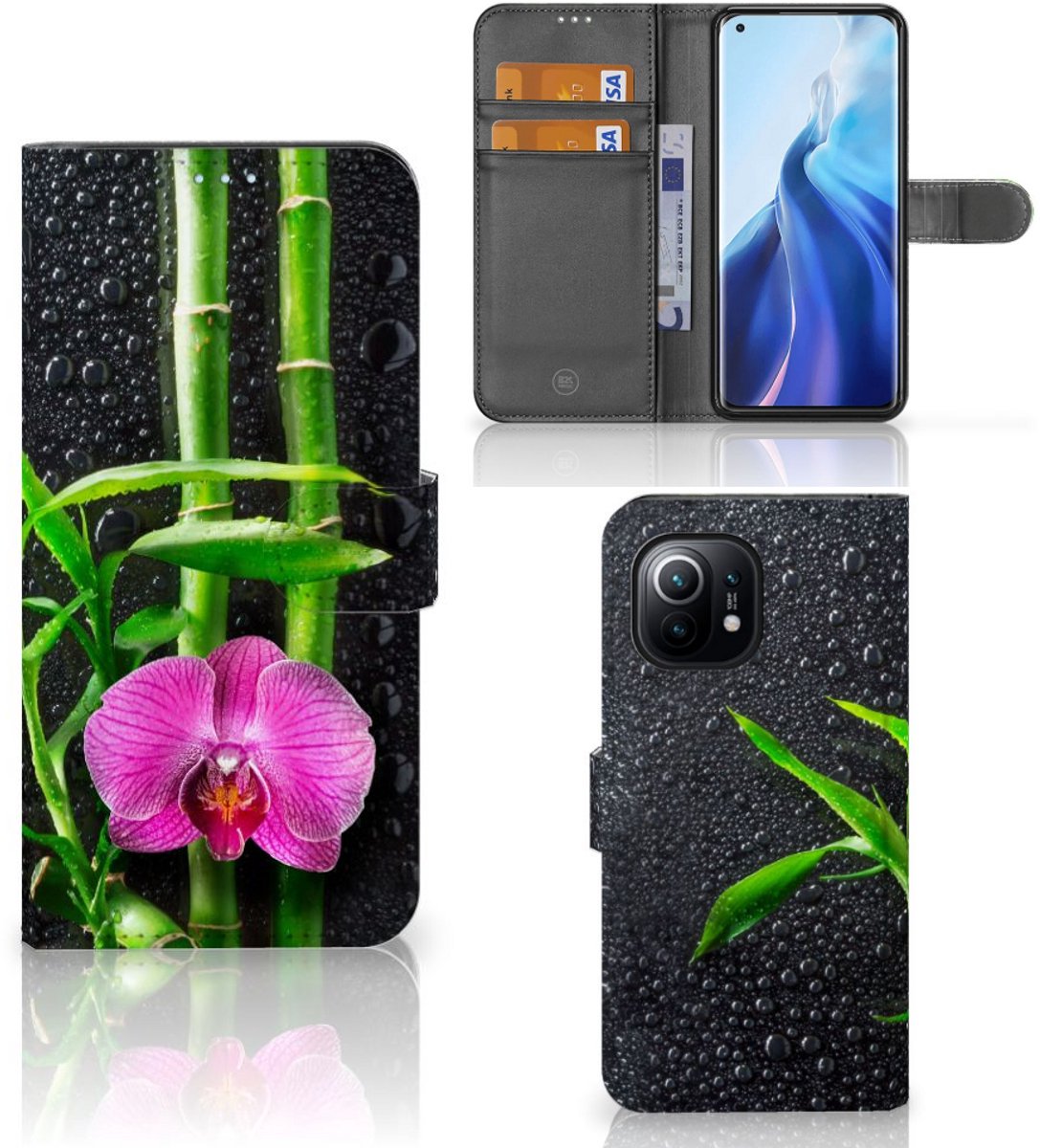 Boekhoesje voor Xiaomi Mi 11 Hoesje Orchidee