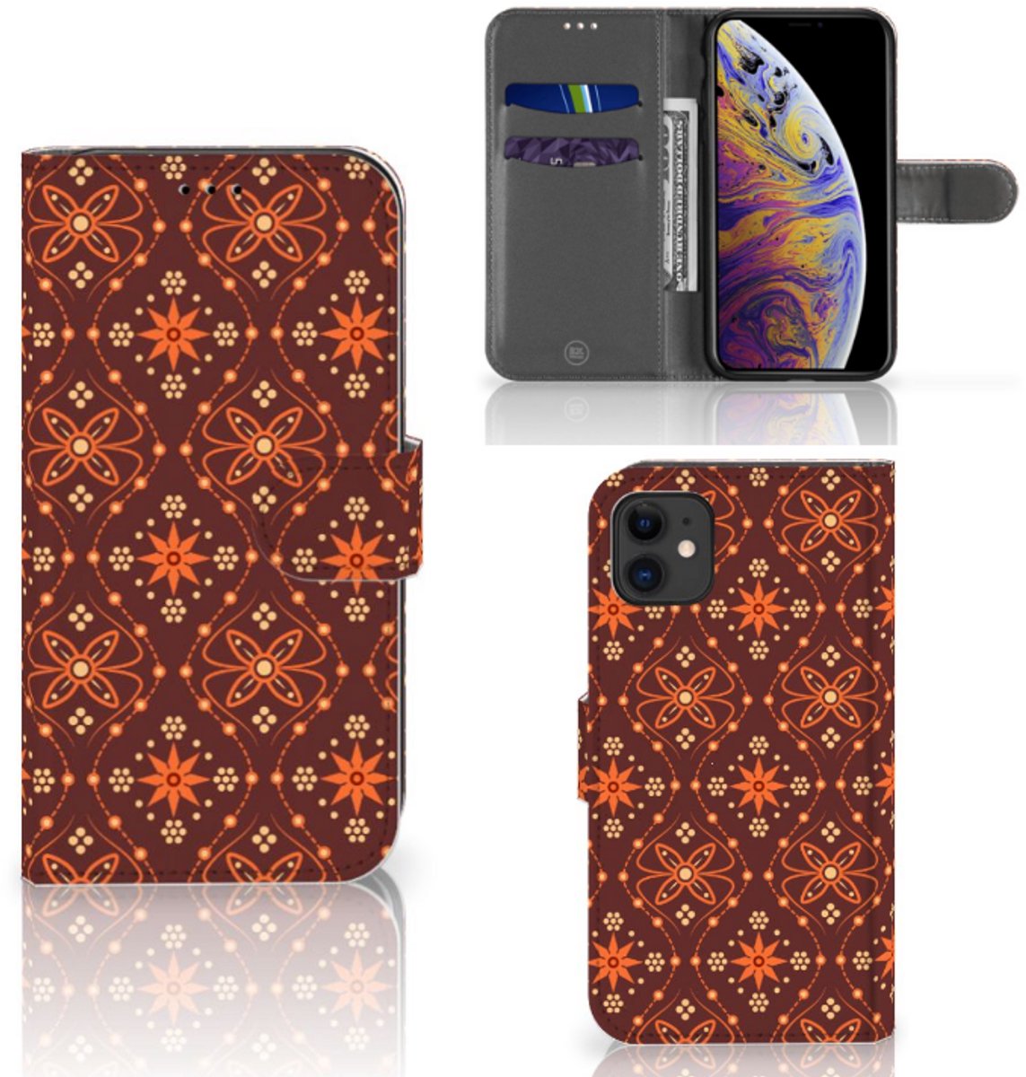 Apple iPhone 11 Telefoon Hoesje Batik Brown
