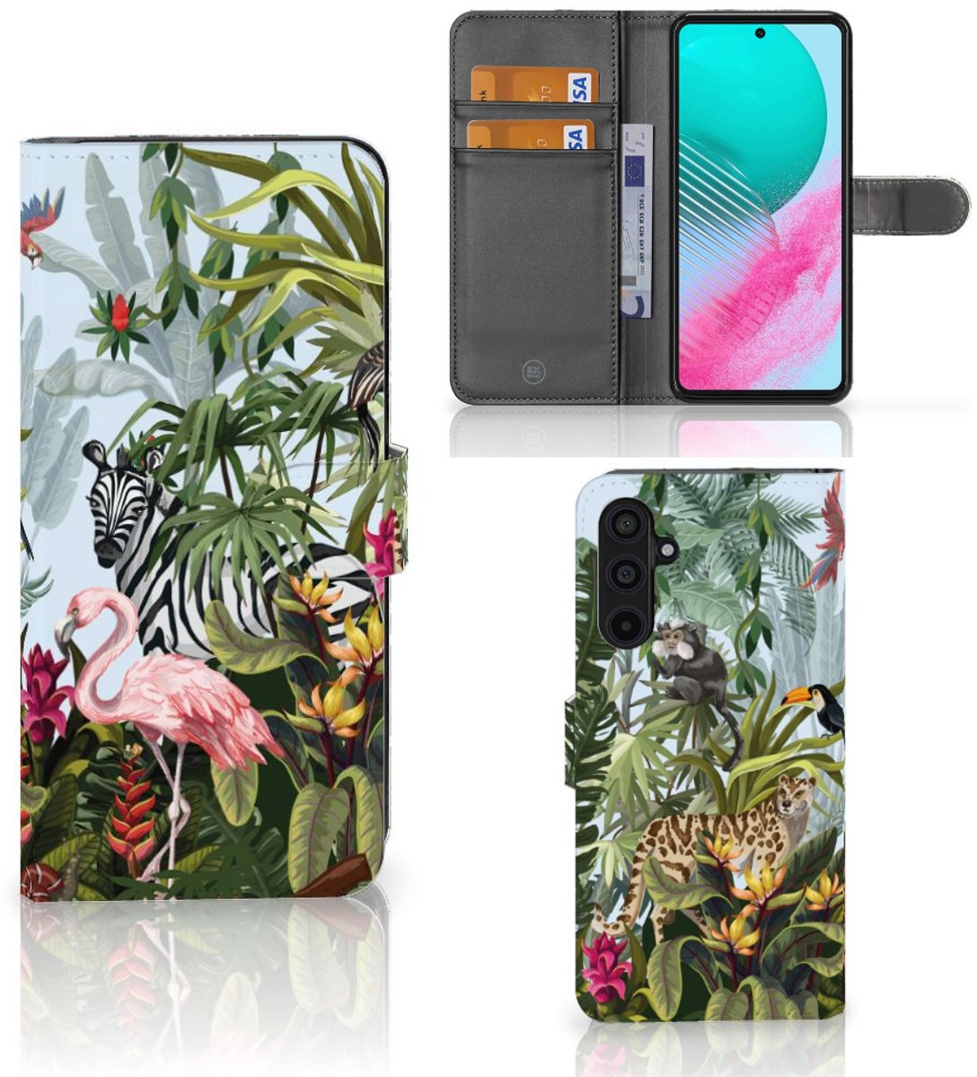 Telefoonhoesje met Pasjes voor Samsung Galaxy M54 Jungle