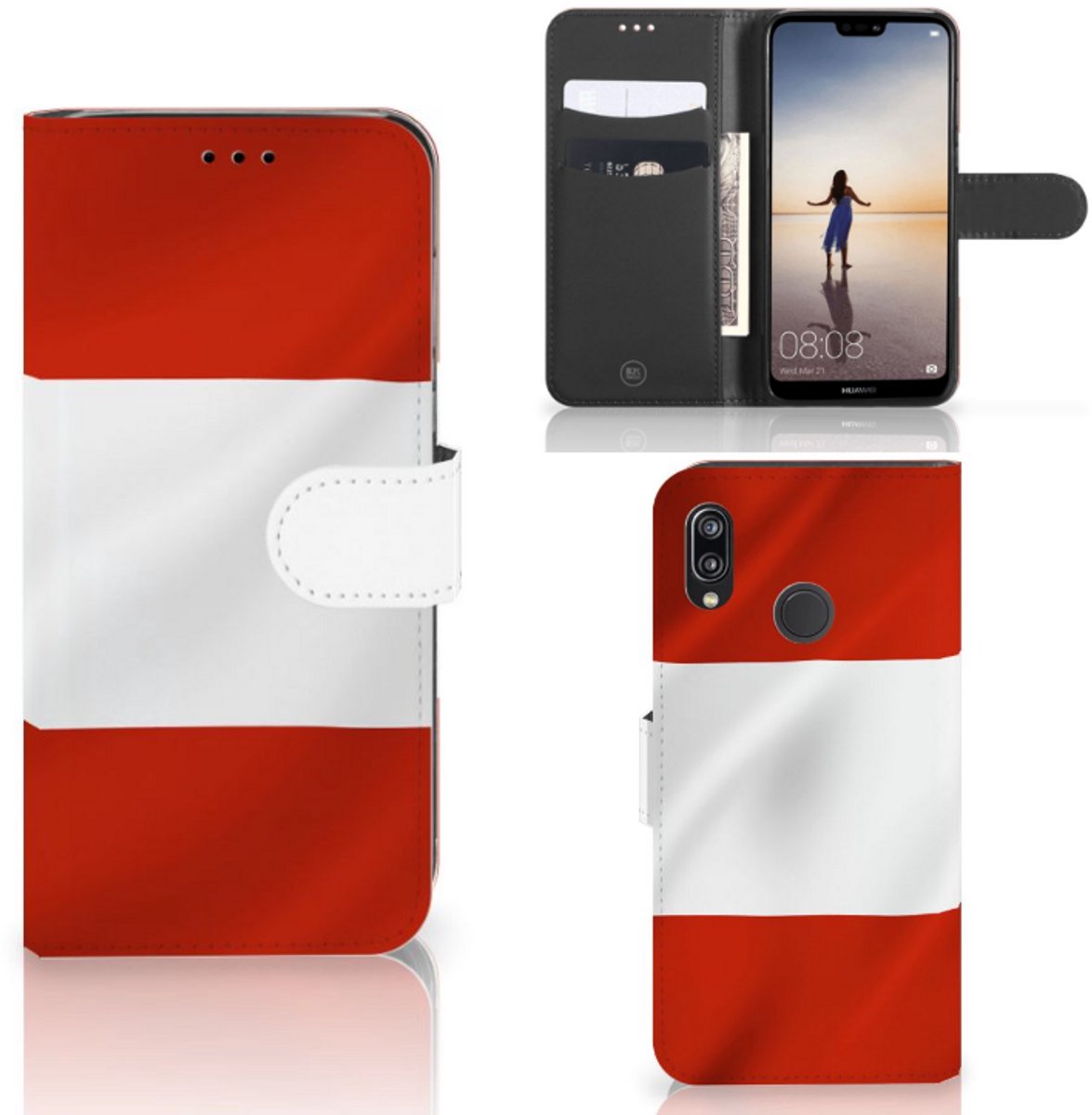 Huawei P20 Lite Bookstyle Case Oostenrijk
