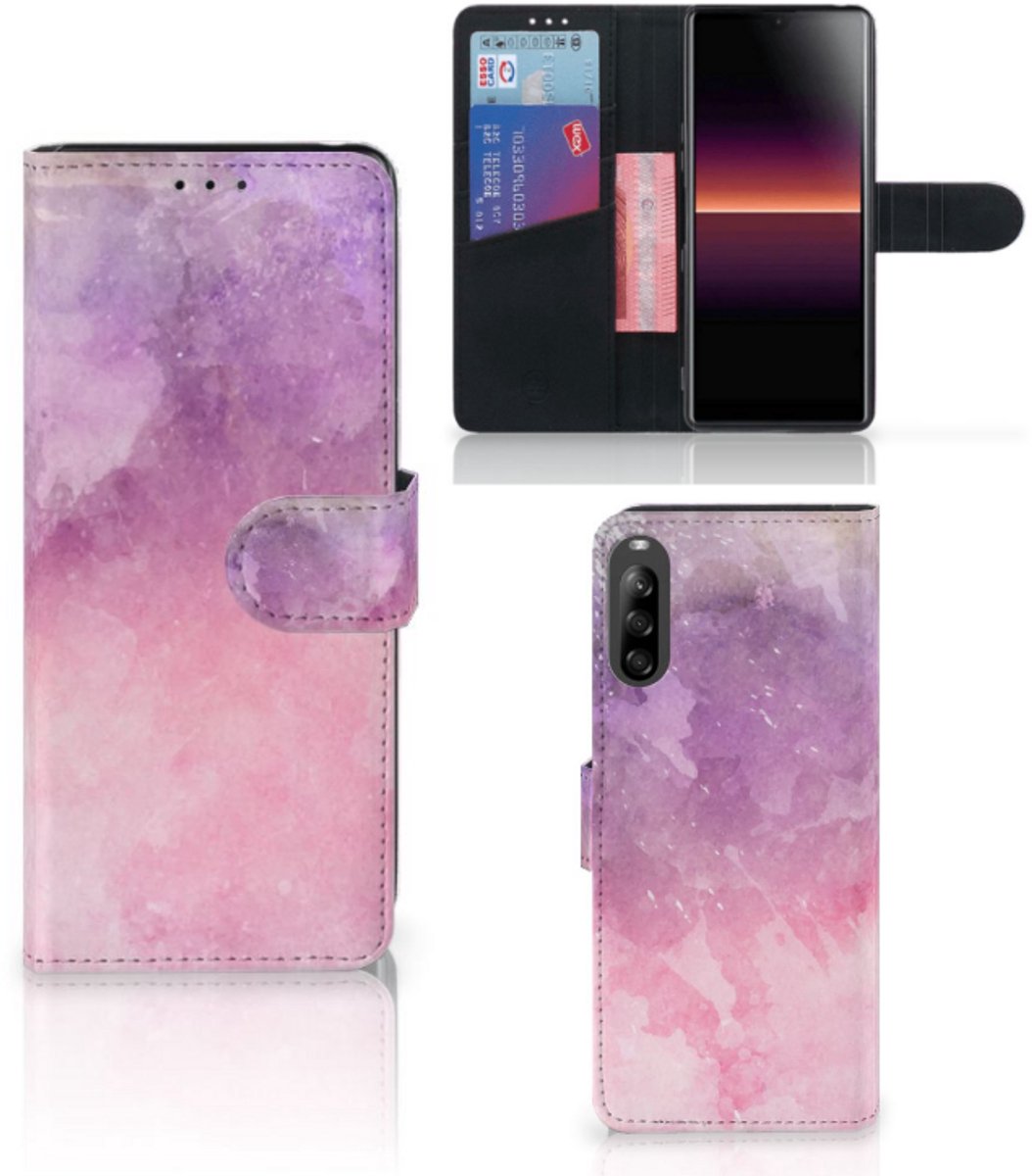 Hoesje Sony Xperia L4 Pink Purple Paint