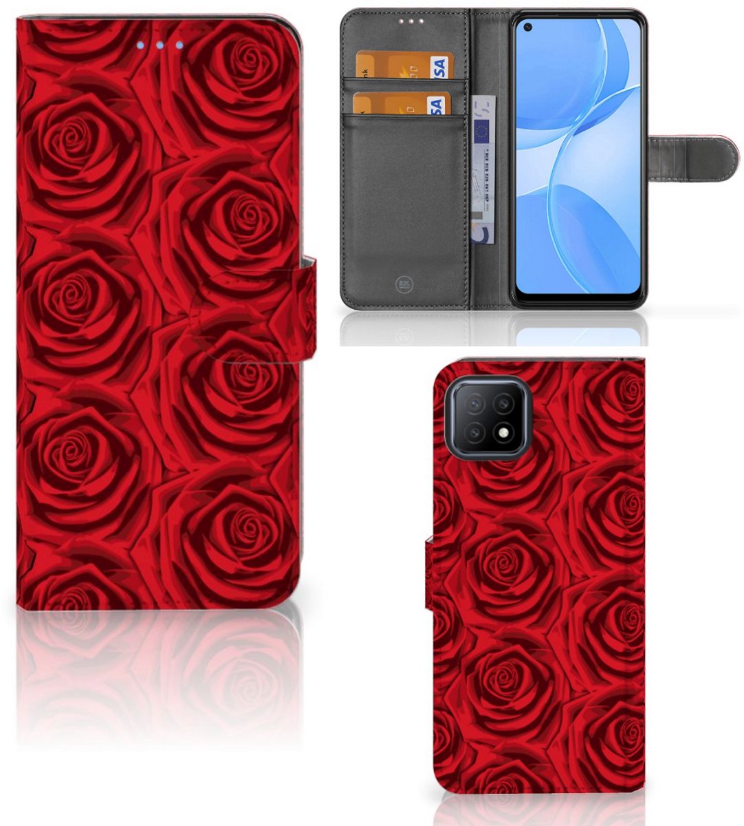 OPPO A73 5G Hoesje Red Roses